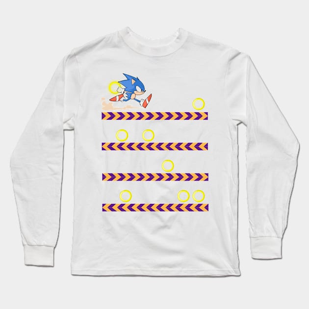 Sonic Lines Long Sleeve T-Shirt by Eoli Studio